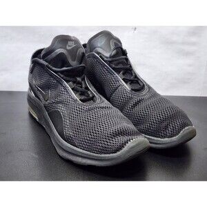 Nike Mens Air Max Motion 2 AO0266-004 Triple Black Running Shoes Sneakers Sz 11